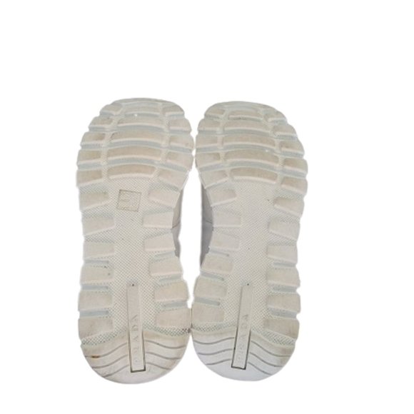 Prada Prax Tonal Low-Top Bianco Calzature Uomo Sneakers Size 10 D Retail $1100 - Picture 12 of 12